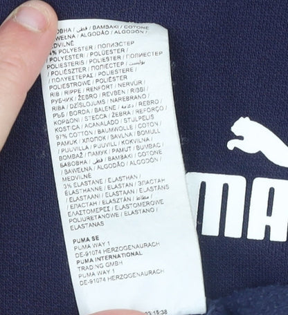 Mens UK Size S PUMA Blue Pullover Sweatshirt