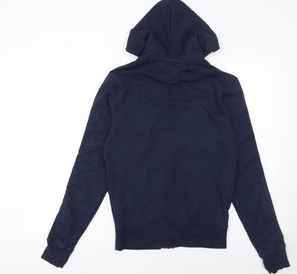 Mens UK Size S Tommy Hilfiger Blue Full Zip Hoodie