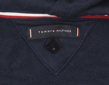 Mens UK Size S Tommy Hilfiger Blue Full Zip Hoodie