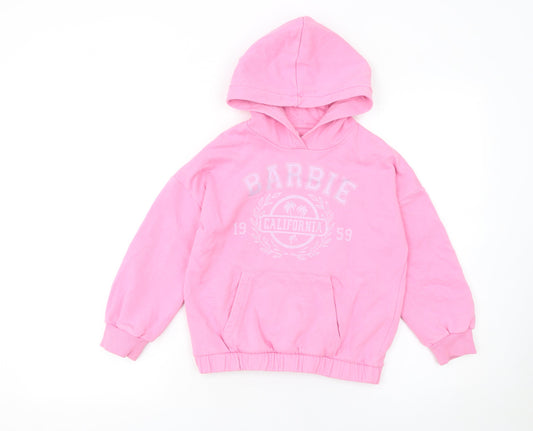 Girls UK Size 7-8 Years Marks and Spencer Pink Pullover Hoodie