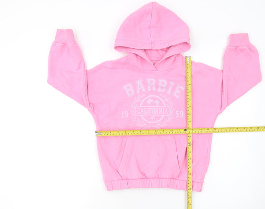 Girls UK Size 7-8 Years Marks and Spencer Pink Pullover Hoodie