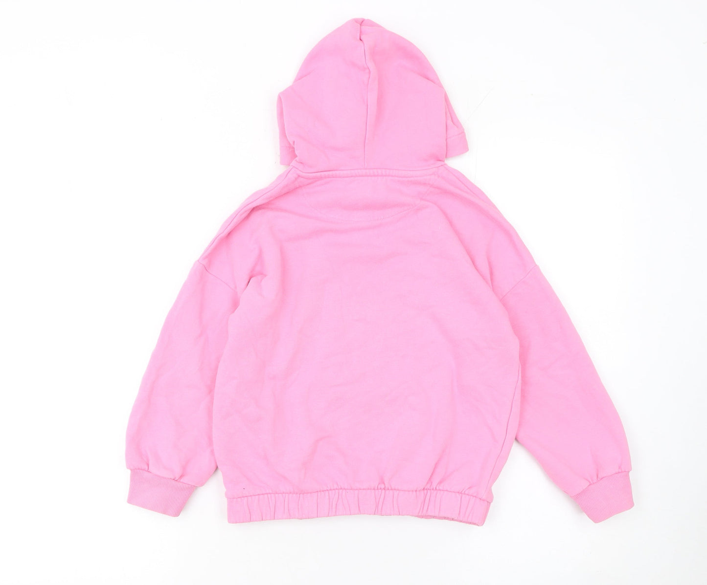 Girls UK Size 7-8 Years Marks and Spencer Pink Pullover Hoodie