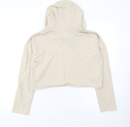 Womens UK Size 8 Animal Beige Pullover Hoodie