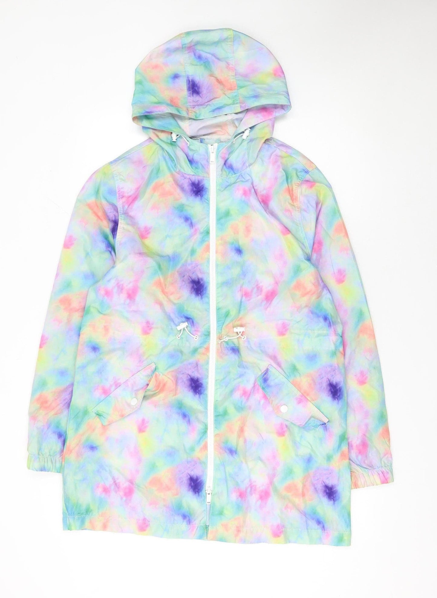 Womens UK Size 12 Brave Soul Multicoloured Windbreaker Coat