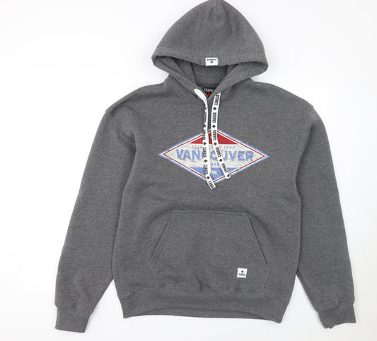 Mens UK Size S Teepee Grey Pullover Hoodie