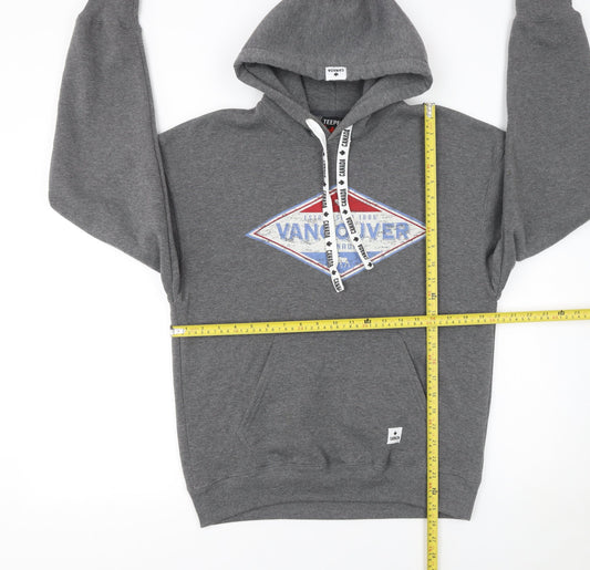 Mens UK Size S Teepee Grey Pullover Hoodie