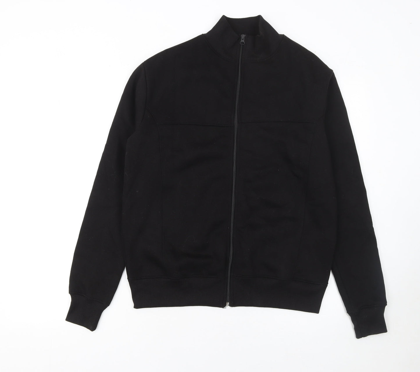 Womens UK Size XS PRETTYLITTLETHING Black Full Zip Sweatshirt