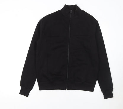 Womens UK Size XS PRETTYLITTLETHING Black Full Zip Sweatshirt