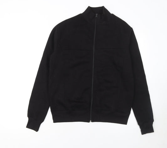 Womens UK Size XS PRETTYLITTLETHING Black Full Zip Sweatshirt