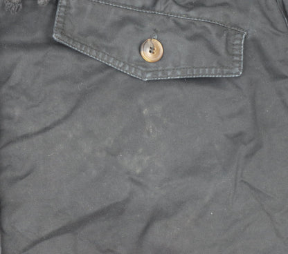 Womens UK Size 14 H&M Black Parka Coat