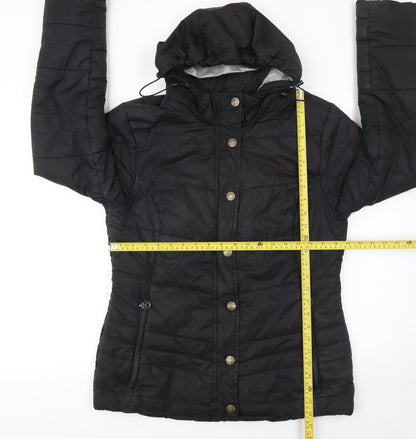 Womens UK Size 12 Iguana Fashion Black Puffer Jacket