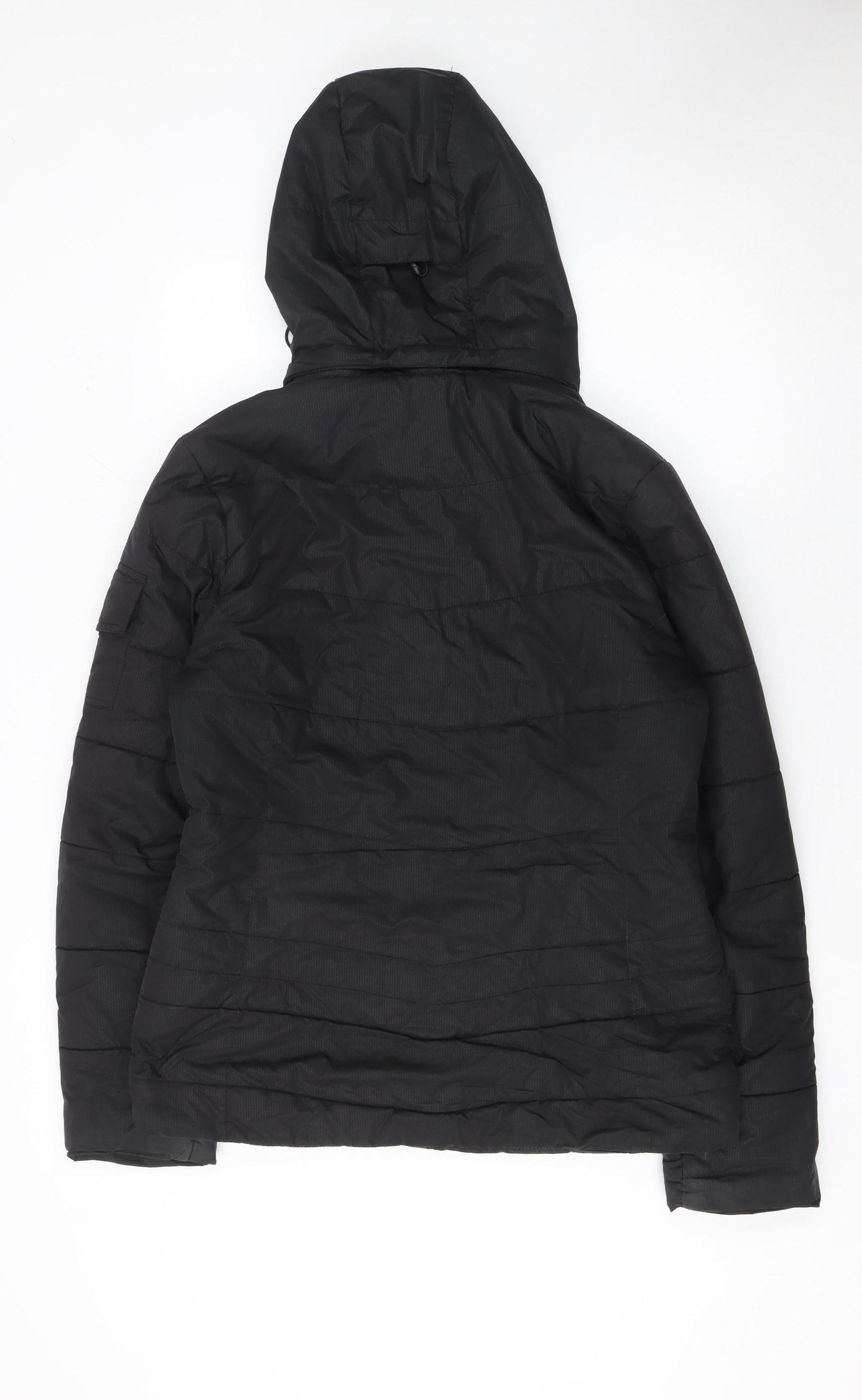 Womens UK Size 12 Iguana Fashion Black Puffer Jacket