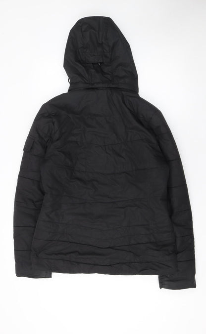 Womens UK Size 12 Iguana Fashion Black Puffer Jacket