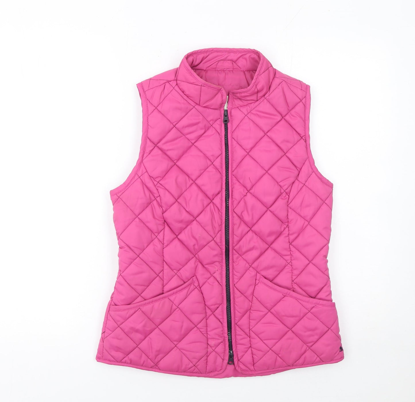 Womens UK Size 8 Joules Pink Quilted Coat