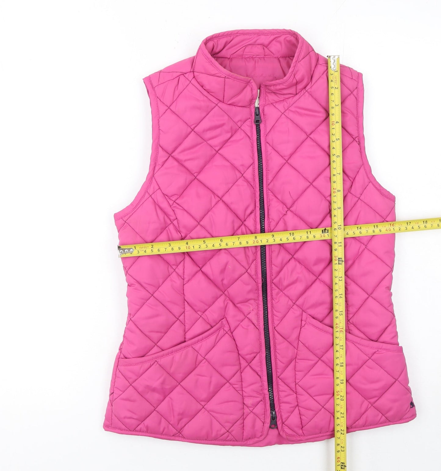 Womens UK Size 8 Joules Pink Quilted Coat