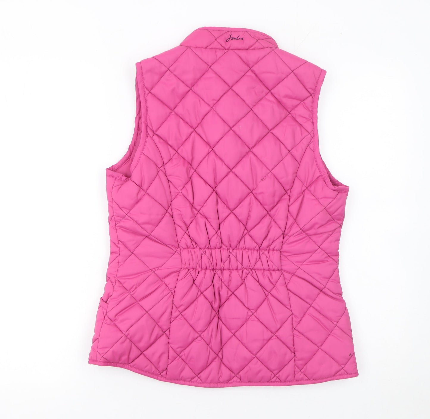 Womens UK Size 8 Joules Pink Quilted Coat