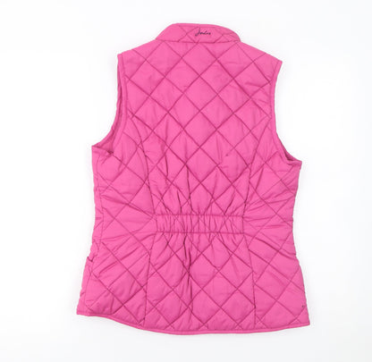 Womens UK Size 8 Joules Pink Quilted Coat