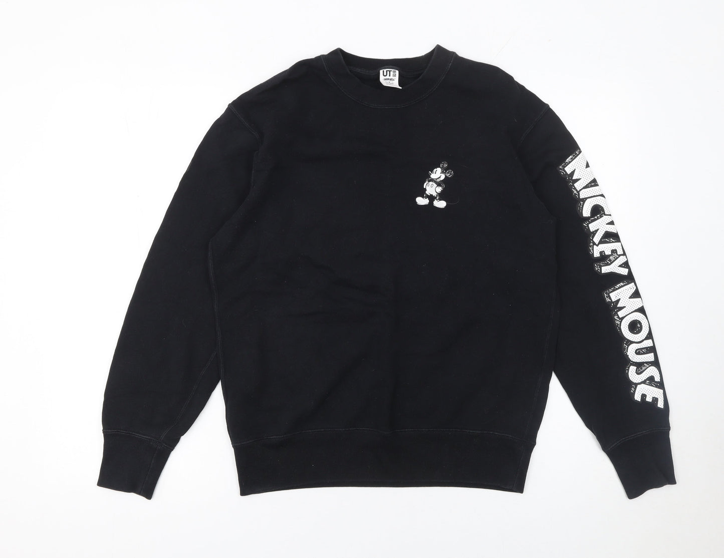 Womens UK Size S Uniqlo Black Pullover Sweatshirt