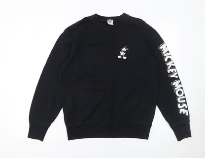 Womens UK Size S Uniqlo Black Pullover Sweatshirt