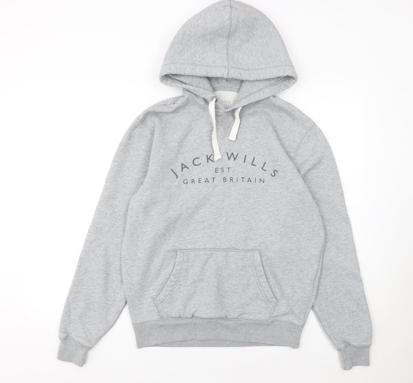 Mens UK Size S Jack Wills Grey Pullover Hoodie