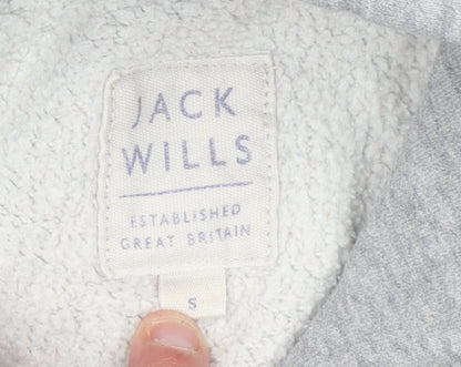 Mens UK Size S Jack Wills Grey Pullover Hoodie