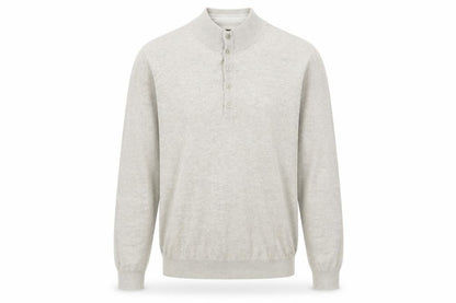 Mens UK Size M Marks and Spencer Beige Henley Jumper