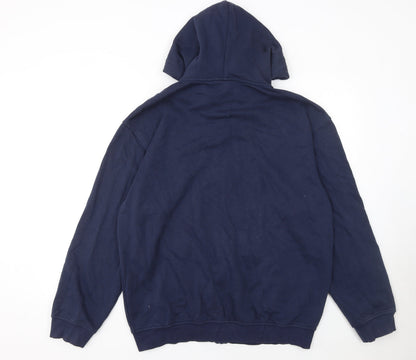 Mens UK Size M H&M Blue Full Zip Hoodie