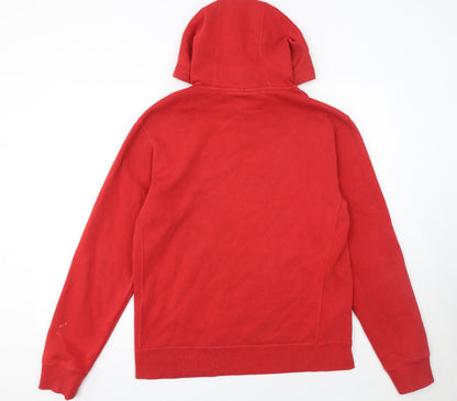 Mens UK Size M FILA Red Pullover Hoodie
