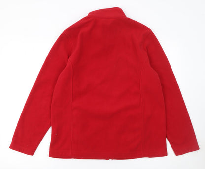 Womens UK Size 12 Damart Red Basic Jacket