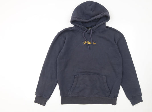 Mens UK Size S Hollister Blue Pullover Hoodie
