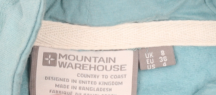 Womens UK Size 8 Mountain Warehouse Blue Pullover Hoodie