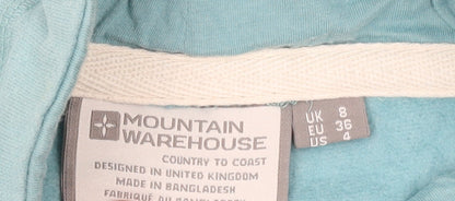 Womens UK Size 8 Mountain Warehouse Blue Pullover Hoodie
