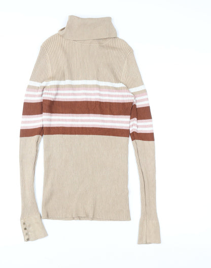 Womens UK Size 14 New Look Beige Pullover Sweatshirt
