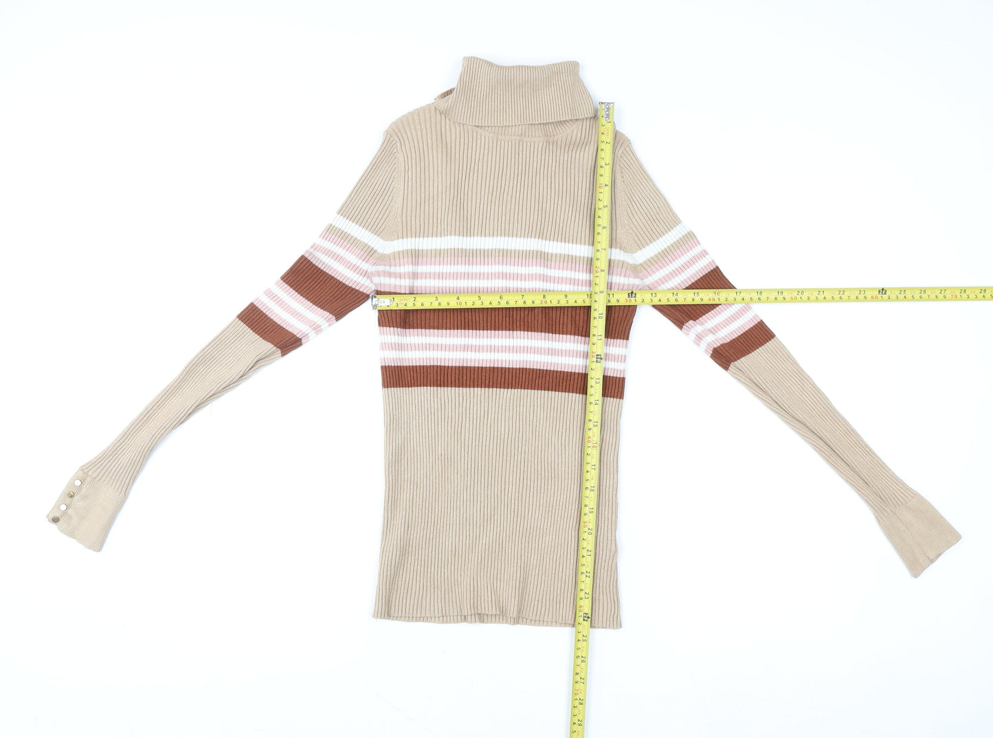 Womens UK Size 14 New Look Beige Pullover Sweatshirt
