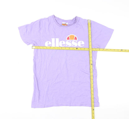 Teens UK Size 13/14 ellesse Purple Basic T-Shirt