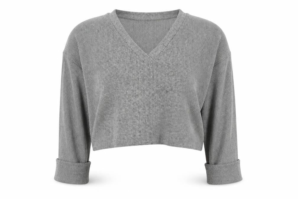 Womens UK Size 12 I SAW IT FIRST Grey Pullover Sweatshirt