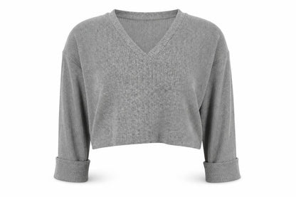 Womens UK Size 12 I SAW IT FIRST Grey Pullover Sweatshirt