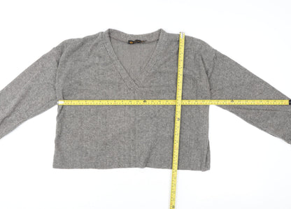 Womens UK Size 12 I SAW IT FIRST Grey Pullover Sweatshirt
