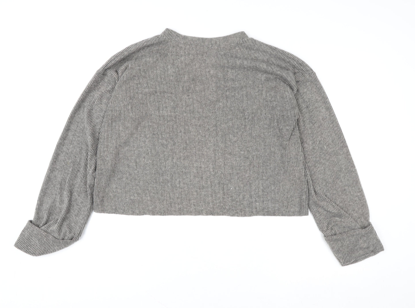 Womens UK Size 12 I SAW IT FIRST Grey Pullover Sweatshirt