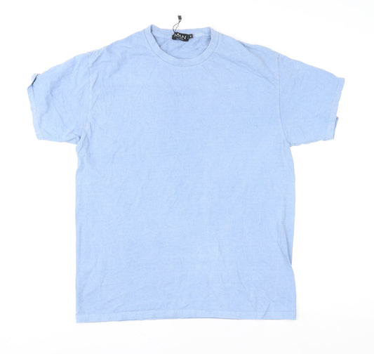 Mens UK Size S BoohooMAN Blue  T-Shirt