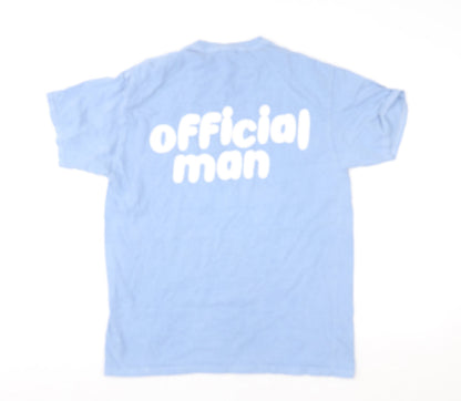Mens UK Size S BoohooMAN Blue  T-Shirt
