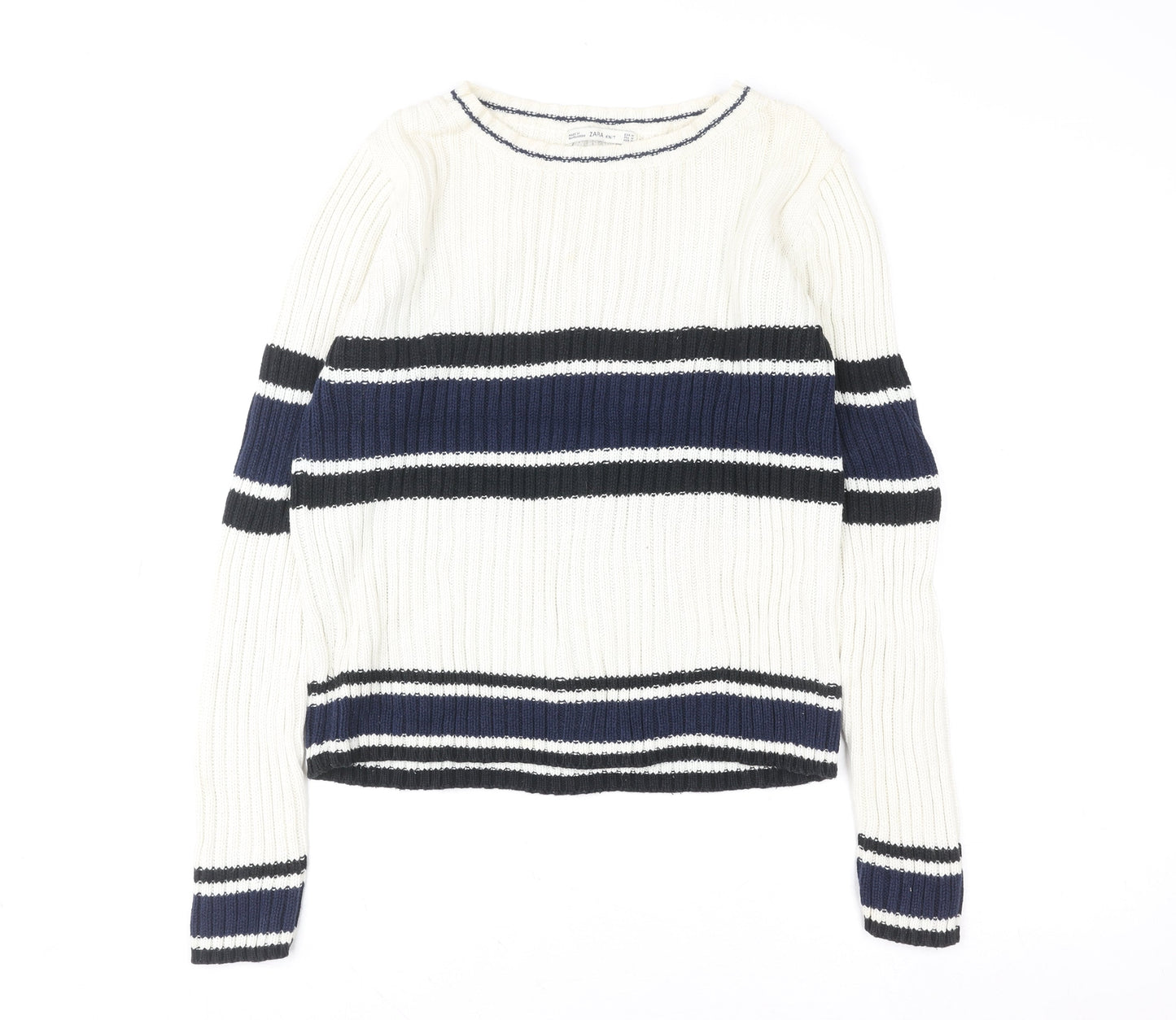 Womens UK Size M Zara Multicoloured Pullover Sweatshirt