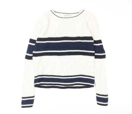Womens UK Size M Zara Multicoloured Pullover Sweatshirt