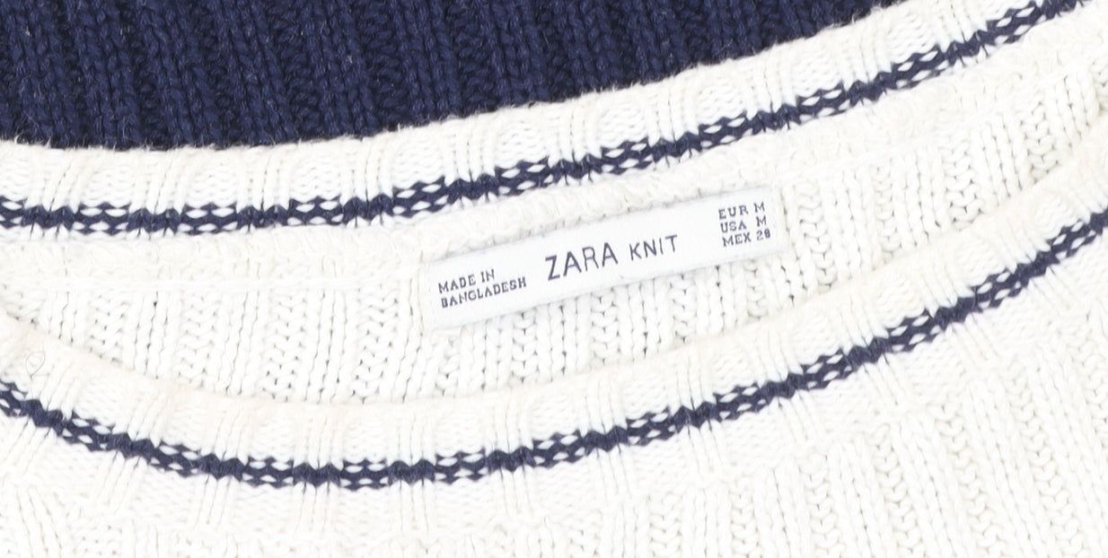 Womens UK Size M Zara Multicoloured Pullover Sweatshirt
