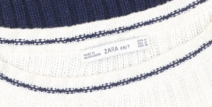 Womens UK Size M Zara Multicoloured Pullover Sweatshirt