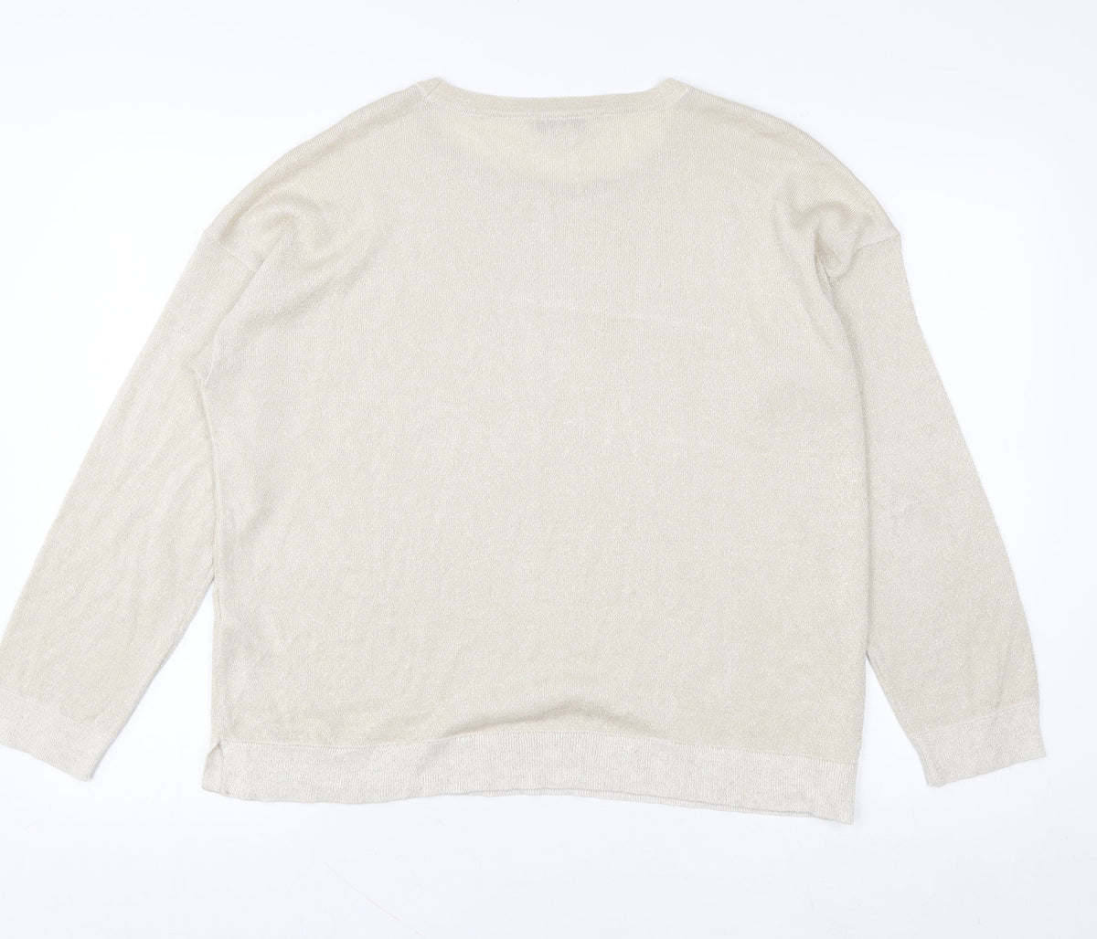 Womens UK Size L Marks and Spencer Beige Basic Blouse