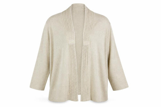Womens UK Size 14 Eastex Beige Cardigan Jumper