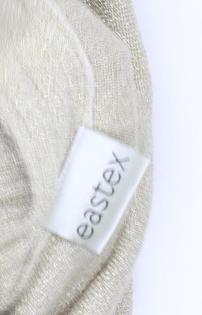 Womens UK Size 14 Eastex Beige Cardigan Jumper