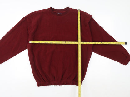 Mens UK Size M Hippo Red Pullover Sweatshirt