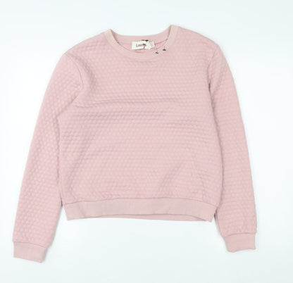 Womens UK Size 10 Louche Pink Pullover Sweatshirt